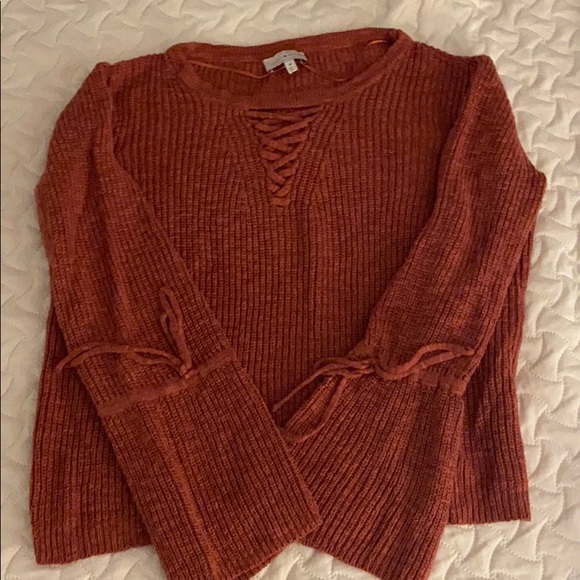 Boho vibes! Lucky Brand bell sleeve sweater - Picture 1 of 9